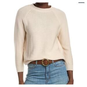 MAX MARA cream knit crew-neck sweater sz XXS
